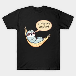 Living my best life. Funny hammock design T-Shirt